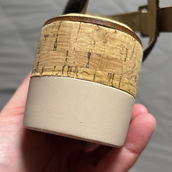 Boutique by Corky’s Fluffie Leopard Print Snakskin Platform Wedge Sandals Size 7 - Picture 15 of 15